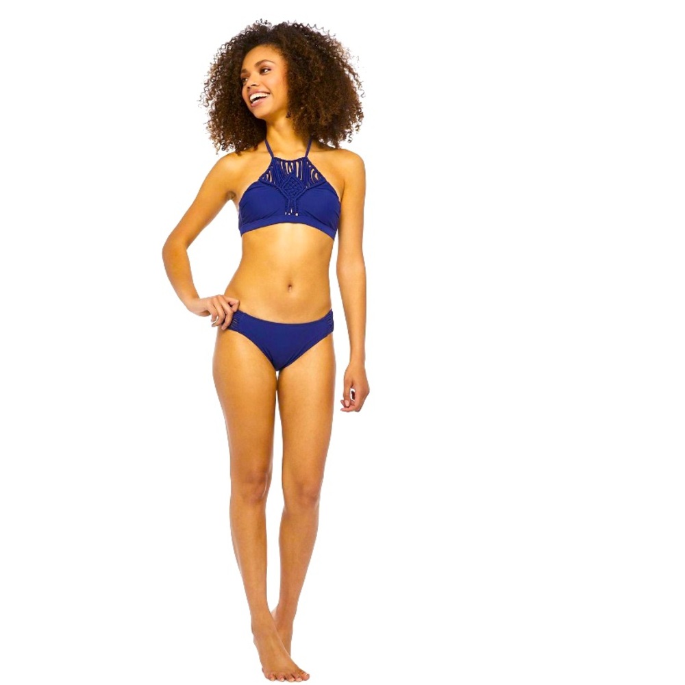NWT Women's Blue Halter Bikini Set